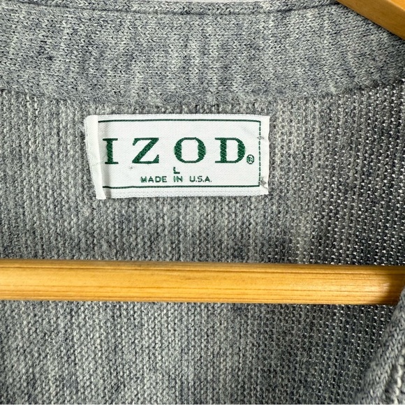 Vintage IZOD Gray Men's Sweater size Large - Picture 5 of 6